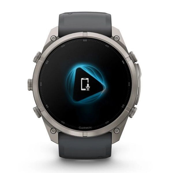 Смарт-часы Garmin Fenix 9 Pro (51 мм) с титановым корпусом и графитово-черным силиконовым ремешком