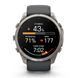 Смарт-часы Garmin Fenix 9 Pro (51 мм) с титановым корпусом и графитово-черным силиконовым ремешком