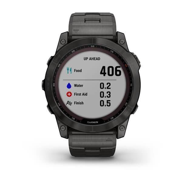 Смарт-годинник Garmin Fenix 7X Sapphire Solar титановий сірий карбон DLC з титановим ремінцем 010-02541-27 фото