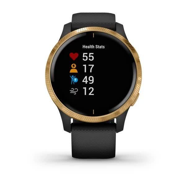 Смарт-часы Garmin Venu золотисто-черные 010-02173-33 фото