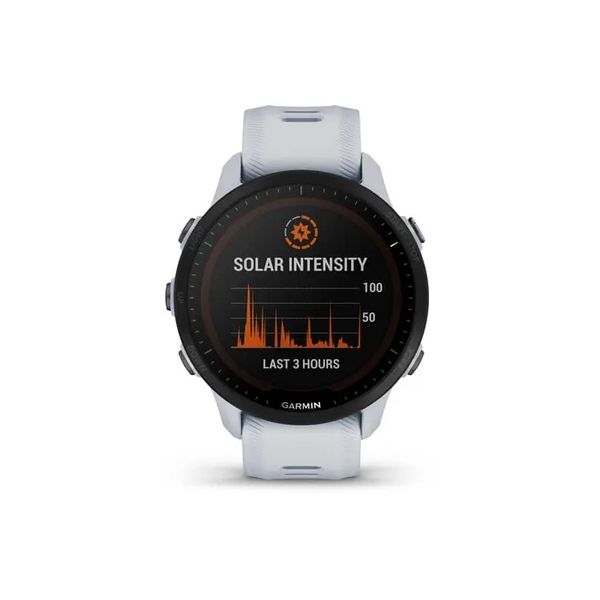 Смарт-часы Garmin Forerunner 955 Solar, цвет белый камень 010-02638-21 фото