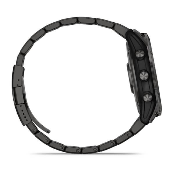 Смарт-годинник Garmin Fenix 7X Sapphire Solar титановий сірий карбон DLC з титановим ремінцем 010-02541-27 фото