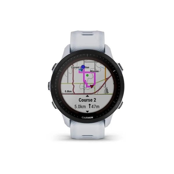 Смарт-годинник Garmin Forerunner 955 Solar, колір білий камінь 010-02638-21 фото