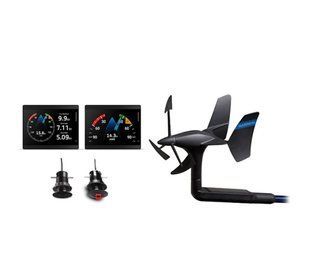 Комплект Garmin для парусной яхты с двумя судовыми приборами GMI 40, беспроводным датчиком ветра gWind и датчиками глубины, скорости и температуры воды GDT 43 и GST 43
