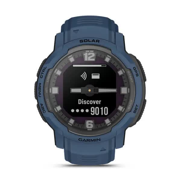 Смарт-часы наручные Garmin Instinct Crossover Solar синие 010-02730-02 фото