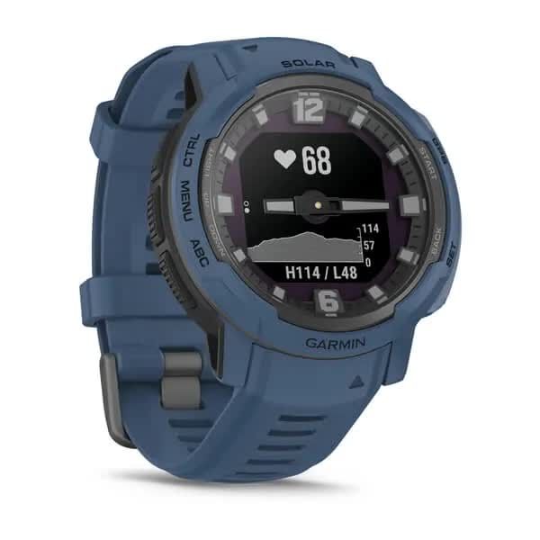 Смарт-часы наручные Garmin Instinct Crossover Solar синие 010-02730-02 фото