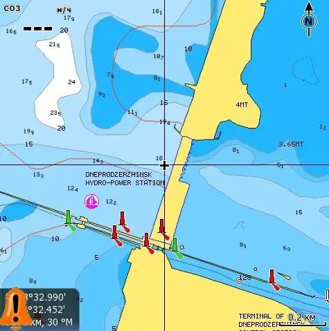 Карта Navionics "Река Днепр"  (полное покрытие) 000-11317-001 фото