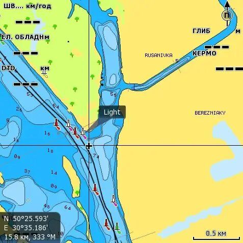 Карта Navionics "Река Днепр"  (полное покрытие) 000-11317-001 фото