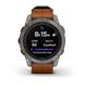 Смарт-годинник Garmin Fenix 7 Pro - Sapphire Solar Edition - титановий корпус з каштановим шкіряним ремінцем 010-02777-30 фото 9