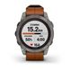 Смарт-годинник Garmin Fenix 7 Pro - Sapphire Solar Edition - титановий корпус з каштановим шкіряним ремінцем 010-02777-30 фото 10