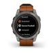 Смарт-часы Garmin Fenix 7 Pro - Sapphire Solar Edition - титановый корпус с каштановым кожаным ремешком 010-02777-30 фото 12