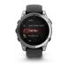 Смарт-часы Garmin Fenix E – 47 мм, AMOLED, нержавеющая сталь с черным силиконовым ремешком 010-03025-00 фото 6