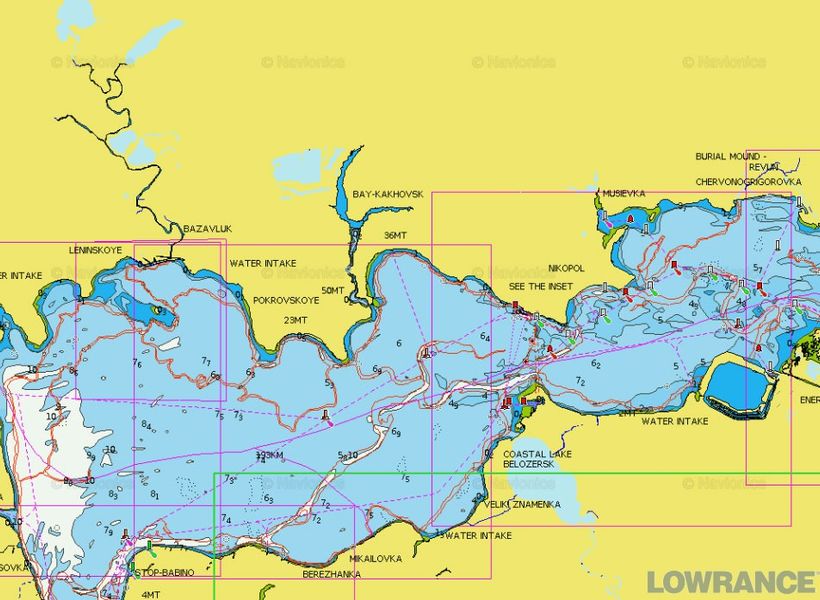 Карта Navionics "Река Днепр"  (полное покрытие) 000-11317-001 фото