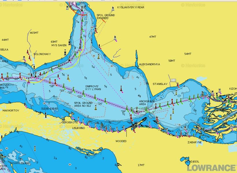 Карта Navionics "Река Днепр"  (полное покрытие) 000-11317-001 фото