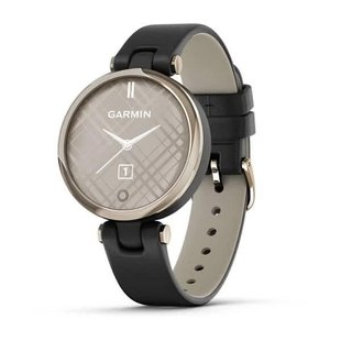 Смарт-годинник Garmin Lily Classic Cream Gold з чорним корпусом та ремінцем з італійської шкіри 010-02384-B1 фото