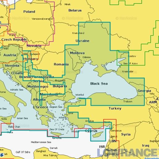 Карта Navionics Gold "Дніпро, Середземне та Чорне море" 43XG фото