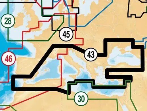 Карта Navionics Gold "Днепр, Средиземное и Черное море" 43XG фото