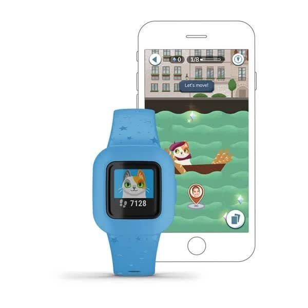 Дитячий фітнес-годинник Garmin Vivofit jr.3 Blue Stars на блакитному ремінці