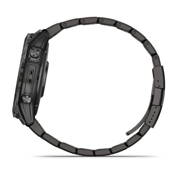 Смарт-часы Garmin Fenix ​​7X Pro - Sapphire Solar Edition - темно-серый титан DLC Carbon с титановым браслетом 010-02778-30 фото