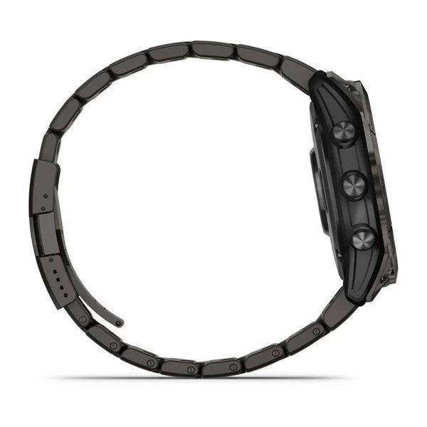 Смарт-годинник Garmin Fenix 7X Pro - Sapphire Solar Edition - темно-сірий титан DLC Carbon з титановим браслетом 010-02778-30 фото