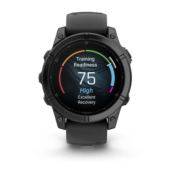 Смарт-часы Garmin Fenix E – 47 мм, AMOLED, сланцево-серый стальной корпус с черным силиконовым ремешком 010-03025-01 фото