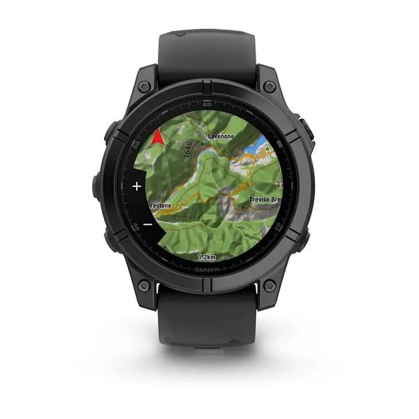 Смарт-часы Garmin Fenix E – 47 мм, AMOLED, сланцево-серый стальной корпус с черным силиконовым ремешком 010-03025-01 фото