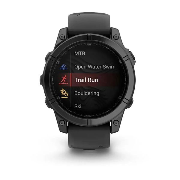 Смарт-часы Garmin Fenix E – 47 мм, AMOLED, сланцево-серый стальной корпус с черным силиконовым ремешком 010-03025-01 фото