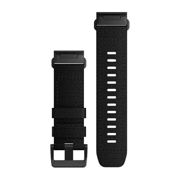 Тканинний ремінець Garmin QuickFit 26 для tactix, fenix 5X/6X/7X, quatix, D2, Foretrex, Descent, тактичний чорний