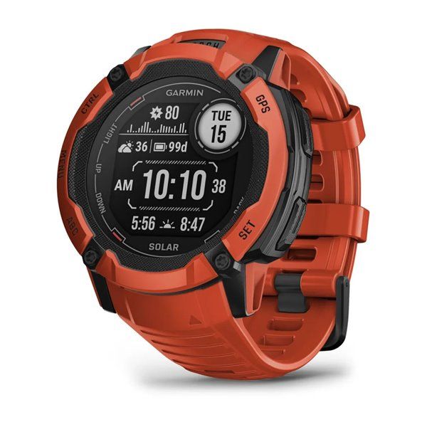 Смарт-часы Garmin Instinct 2X Solar пламенно-красные 010-02805-01 фото