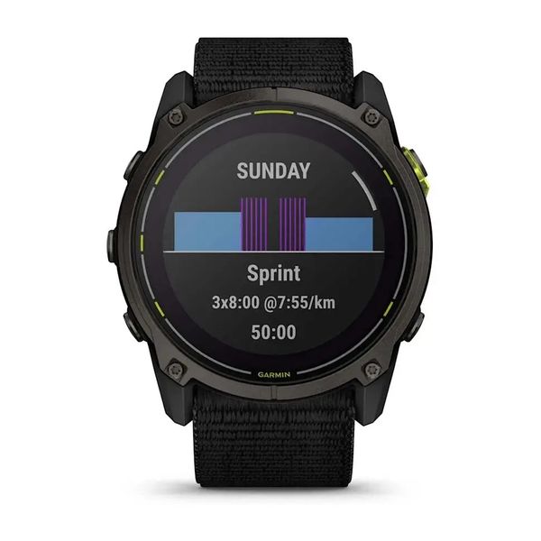 Смарт-часы Garmin Enduro 3 с черным нейлоновым ремешком UltraFit 010-02751-01 фото