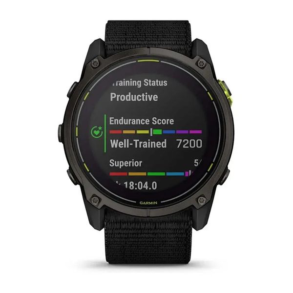 Смарт-часы Garmin Enduro 3 с черным нейлоновым ремешком UltraFit 010-02751-01 фото