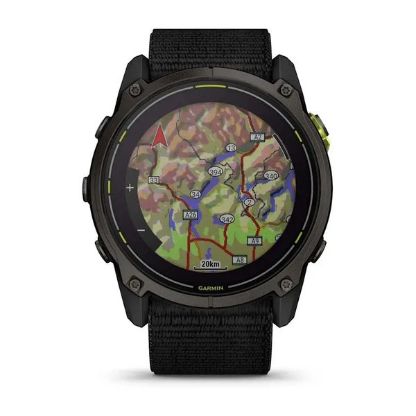 Смарт-часы Garmin Enduro 3 с черным нейлоновым ремешком UltraFit 010-02751-01 фото