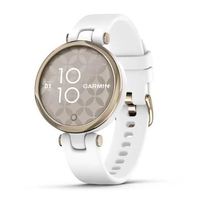 Смарт-часы Garmin Lily Sport Cream Gold с белым корпусом и силиконовым ремешком 010-02384-10 фото