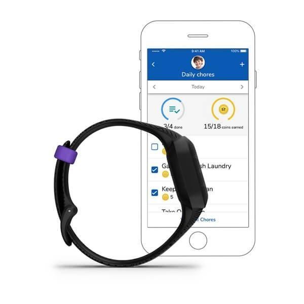 Дитячий фітнес-годинник Garmin Vivofit jr.3 Marvel Black Panther на чорному ремінці