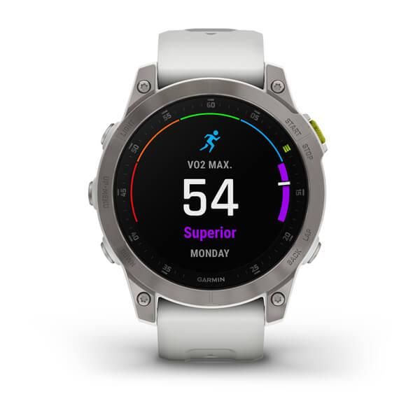 Смарт-часы Garmin Epix (Gen 2) Sapphire белые титановые 010-02582-21 фото