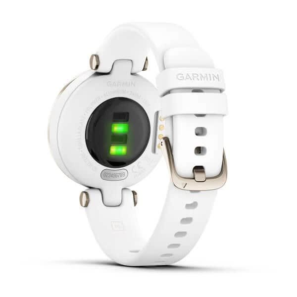 Смарт-годинник Garmin Lily Sport Cream Gold з білим корпусом та силіконовим ремінцем 010-02384-10 фото