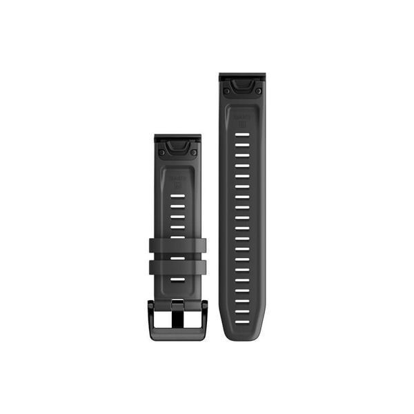 Ремінець Garmin QuickFit для годинників Fenix 5/6/7 та Epix 2 силіконовий графітовий, 22 мм