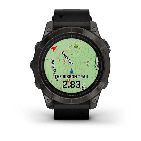 Смарт-годинник Garmin Epix Pro (Gen 2) - Sapphire Edition 47 mm - темно-сірий титан DLC Carbon зі шкіряним ремінцем 010-02803-30 фото