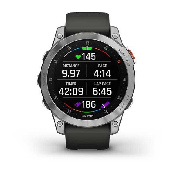 Смарт-часы Garmin Epix (Gen 2) темно-серые стальные 010-02582-01 фото