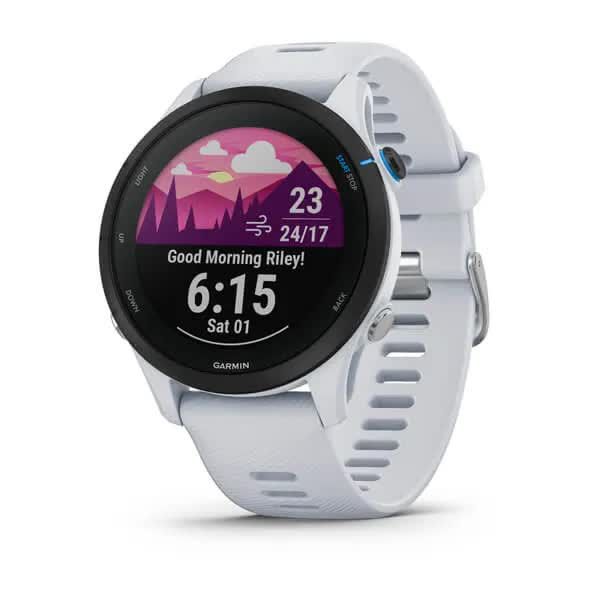 Смарт-часы Garmin Forerunner 255 Music, цвет белый камень 010-02641-31 фото