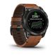 Смарт-годинник Garmin Epix Pro (Gen 2) - Sapphire Edition 51 mm - титан DLC Carbon з каштановим шкіряним ремінцем 010-02804-30 фото 4