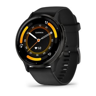 Смарт-часы Garmin Venu 3, безель из нержавеющей стали, черный корпус, силиконовый ремешок 010-02784-01 фото