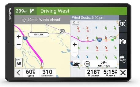 7-дюймовый GPS-навигатор для грузовиков Garmin dēzl™ OTR725 с видеорегистратором 010-02927-00 фото