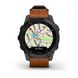 Смарт-часы Garmin Epix (Gen 2) Sapphire черные титановые с каштановым кожаным ремешком 010-02582-30 фото 9