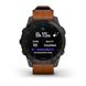 Смарт-часы Garmin Epix (Gen 2) Sapphire черные титановые с каштановым кожаным ремешком 010-02582-30 фото 7