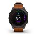 Смарт-часы Garmin Epix (Gen 2) Sapphire черные титановые с каштановым кожаным ремешком 010-02582-30 фото 6