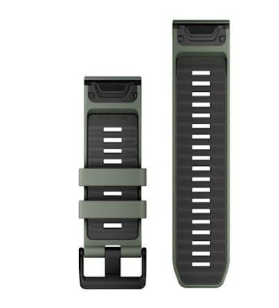 Ремінець Garmin QuickFit 22 сіро-зелений/графітовий для смарт-годинників Fenix 7,8, Tactix, Instinct