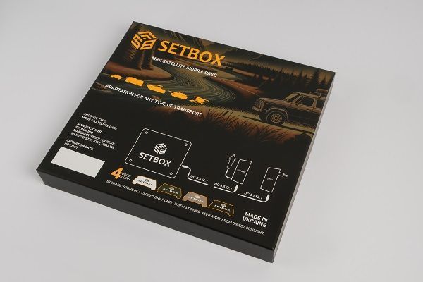 Корпус для Starlink Mini на авто оливковий + адаптер живлення 12 V