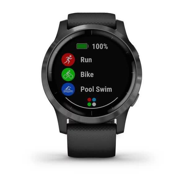 Смарт-годинник Garmin Vivoactive 4 сірий з чорним ремінцем 010-02174-13 фото