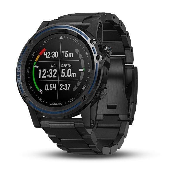 Смарт-часы Garmin Descent Mk1 Grey Sapphire Titanium с титановым ремешком 010-01760-11 фото